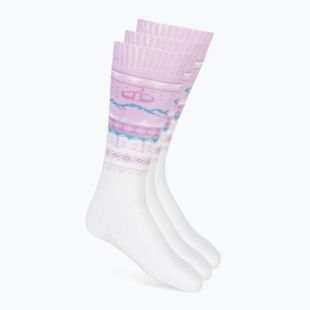 Lyžiarske ponožky Surfanic Pro Tech Fairisle 3 páck ice lilac