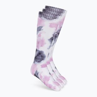 Dámske lyžiarske ponožky Surfanic Pro Tech 3Pk Watercolour Sock pink purple