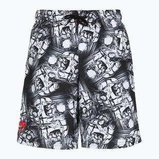 Detské plavecké šortky Speedo Print Leisure 17" black/white