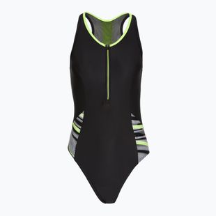 Dámske jednodielne plavky Speedo Reflect Wave black/green