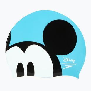 Detská plavecká čiapka Speedo Slogan Print blue/black