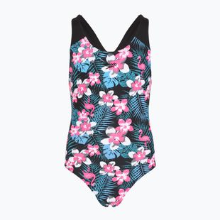 Detské jednodielne plavky Speedo Allover Splashback blue/pink