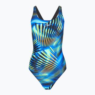 Dámske jednodielne plavky Speedo Printed Medalist black/blue