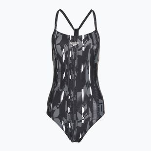 Dámske jednodielne plavky Speedo Allover Rippleback black
