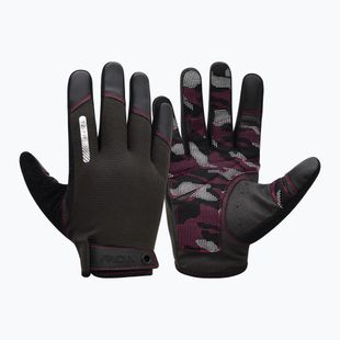 Tréningové rikavice RDX T2 Touch Screen Friendly Full Finger Gym Gloves full pink