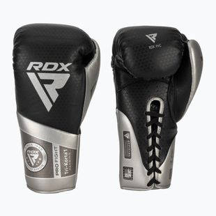 Boxerské rukavice RDX K1 Mark Pro Fight Boxing silver