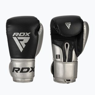 Boxerské rukavice RDX L2 Mark Pro Sparring Boxing Hook & Loop silver