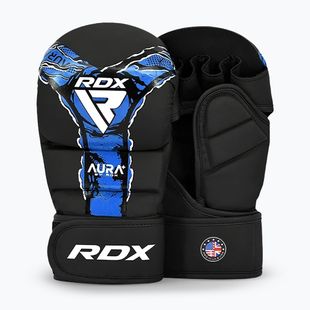 Rukavice MMA RDX Grappling Shooter New Aura F17 black/blue