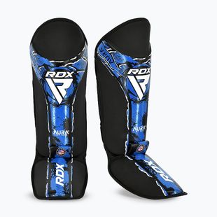 Chrániče holení a nôh RDX Instep New Aura F17 Shin black/blue