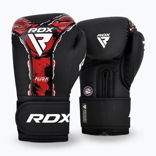 Boxerské rukavice RDX Boxing New Aura F17 black/red