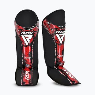 Chrániče holení a nôh RDX Instep New Aura F17 Shin black/red