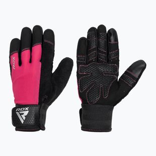 Trekkingové rukavice RDX W1F Full Finger pink