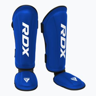 Chrániče holení a priehlavkov RDX T1 Shin Instep Guards blue/white