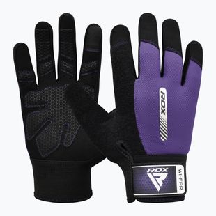 Tréningové rukavice RDX W1F Full Finger purple