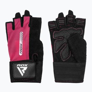 Trekkingové rukavice RDX Gym Workout W1 pink