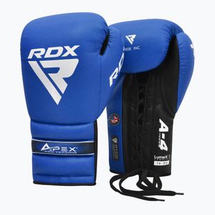 Boxerské rukavice RDX Apex Lace Up Training Sparring Boxing blue