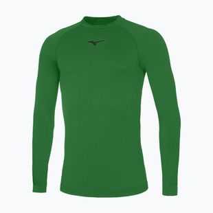 Pánske bežecké tričko longsleeve Mizuno Core Underwear green/black
