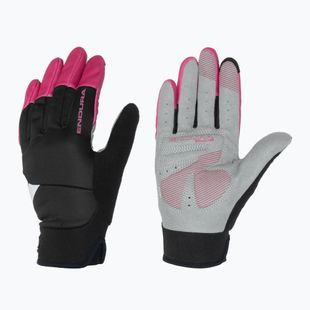 Dámske cyklistické rukavice Endura Windchill v cerise