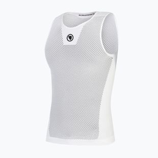 Pánska cyklistická mikina Endura Fishnet II Sleeveless Baselayer white