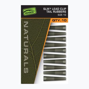 Secure Fox International Naturals Veľkosť 10 Slik Lead Clip Tail Rubber 10 ks.