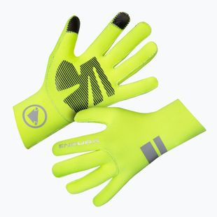 Pánske cyklistické rukavice Endura FS260-Pro Nemo Glove II hi-viz yellow