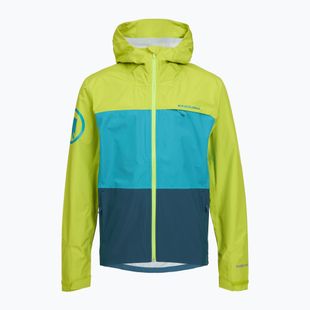 Pánska cyklistická bunda Endura Singletrack II Waterproof limetkovo zelená