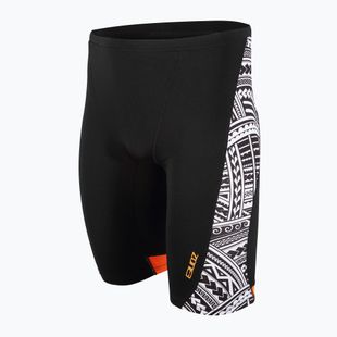 Pánske plavky ZONE3 Kona Speed ​​Jammer tribal print/black/white/orange