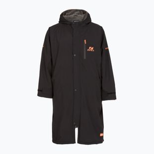 Kabát ZONE3 Oversized Polar Fleece Robe Parka black/orange