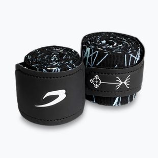 Boxerské bandáže BOXRAW Dyscyplined Thought Hand Wraps 450 cm black