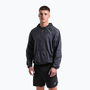 Pánska mikina BOXRAW Genaro Oversized Windbreaker Hoodie charcoal