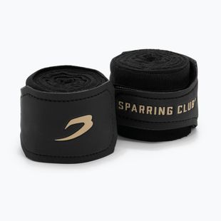 Boxerské bandáže BOXRAW Sparring Club Hand Wraps 450 cm black