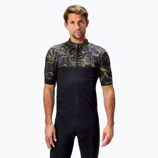 Endura Floral FS260 čierny pánsky cyklistický dres