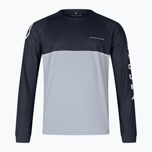 Pánske cyklistické tričko s dlhým rukávom Endura Core Printed black