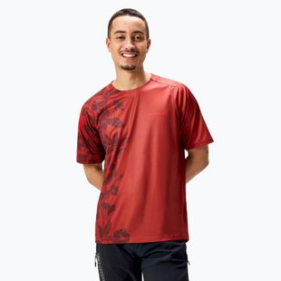 Pánsky cyklistický dres Endura Botanic Ltd s potlačou brick