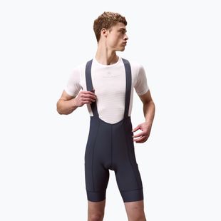 Pánske cyklistické šortky Endura Loop Bibshort carbon grey