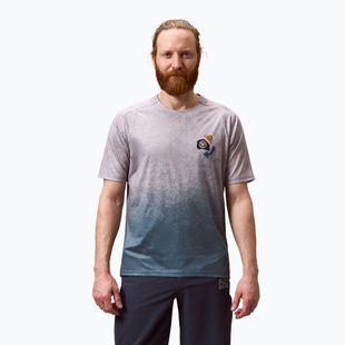 Pánsky cyklistický dres Endura Singletrack Print titanium