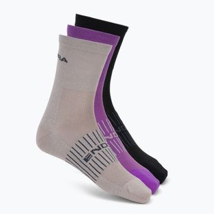 Dámske ponožky Endura Coolmax Race 3 pairs W end purple