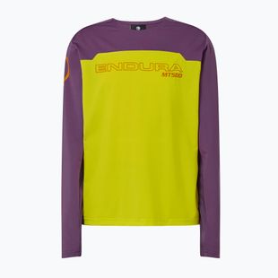 Detský cyklistický dres longsleeve Endura MT500 Burner end citrus