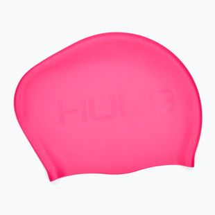 Plavecká čiapka HUUB Swim Cap Long Hair neon pink
