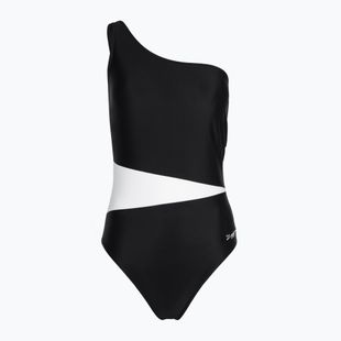 Dámske jednodielne plavky Zoggs Lattice One Shoulder blue / white