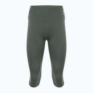 Dámske tréningové legíny Gymshark Training Cropped obsidian / green