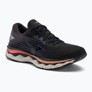 Dámska bežecká obuv Mizuno Wave Sky 6 black/quicksilver/hot coral