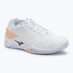 Dámska hádzanárska obuv Mizuno Wave Stealth Neo white/navy peony/peach parfait
