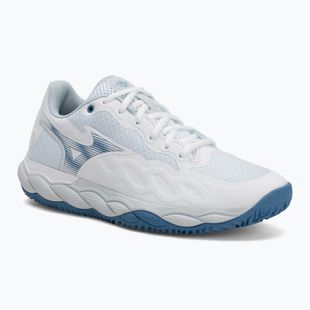 Dámské tenisové boty Mizuno Wave Enforce Court CC white/ parisian blue/ plein air