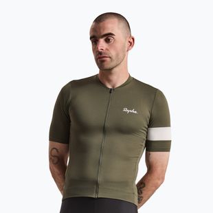 Pánsky cyklistický dres Rapha Core Lightweight Jersey dark green/white