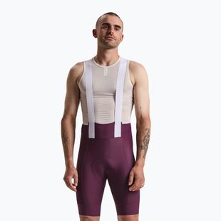 Pánske cyklistické šortky Rapha Brevet Element Cargo Bib Shorts plum/white