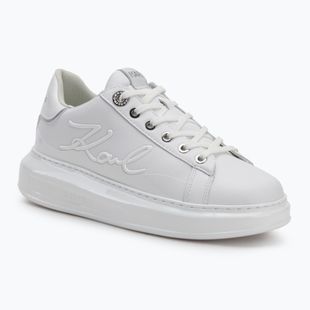 Dámske topánky KARL LAGERFELD Kapri Signia Shine white leather/mono