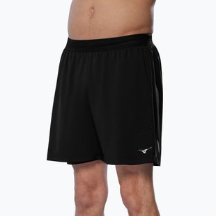 Pánske bežecké šortky Mizuno Tech Light 5,5" 2IN1 black