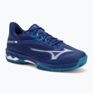 Pánské tenisové boty Mizuno Wave Exceed Light 2 CC bellwether blue/ white/ fjord blue