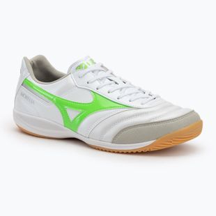 Pánske kopačky Mizuno Morelia Sala Elite IN white/neon green/galaxy silver
